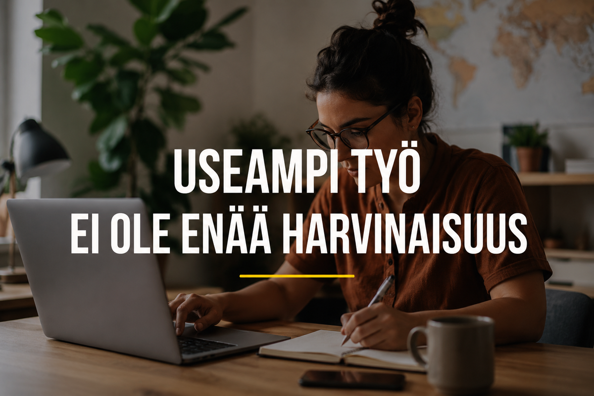 Yhä useampi tekee Espanjassa useampaa työtä samaan aikaan