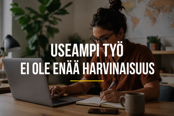 Yhä useampi tekee Espanjassa useampaa työtä samaan aikaan
