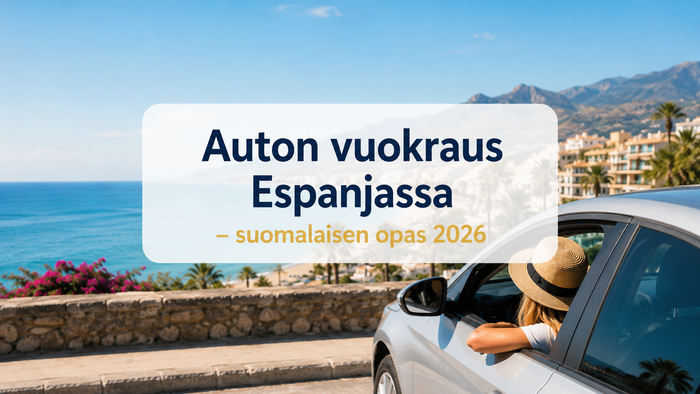 Auton vuokraus Espanjassa 2026 – Suomalaisen käytännön opas