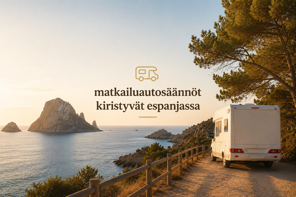 Espanjan matkailuautosäännöt kiristyvät osassa maata – jättisakot mahdollisia Ibizalla