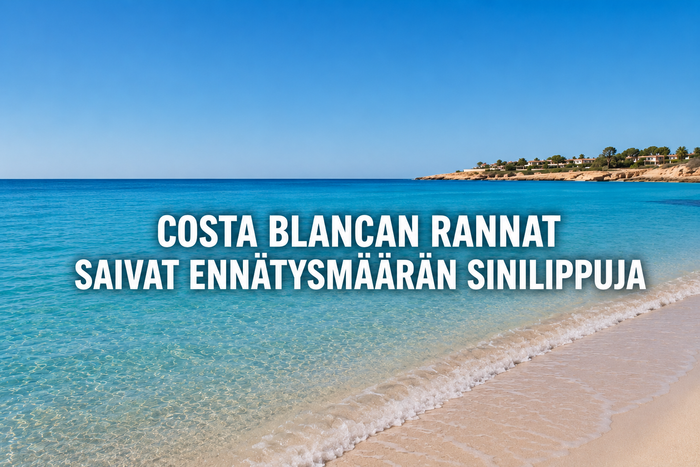 Costa Blancan rannat jälleen Espanjan parhaiden joukossa – sinilippuja ennätysmäärä
