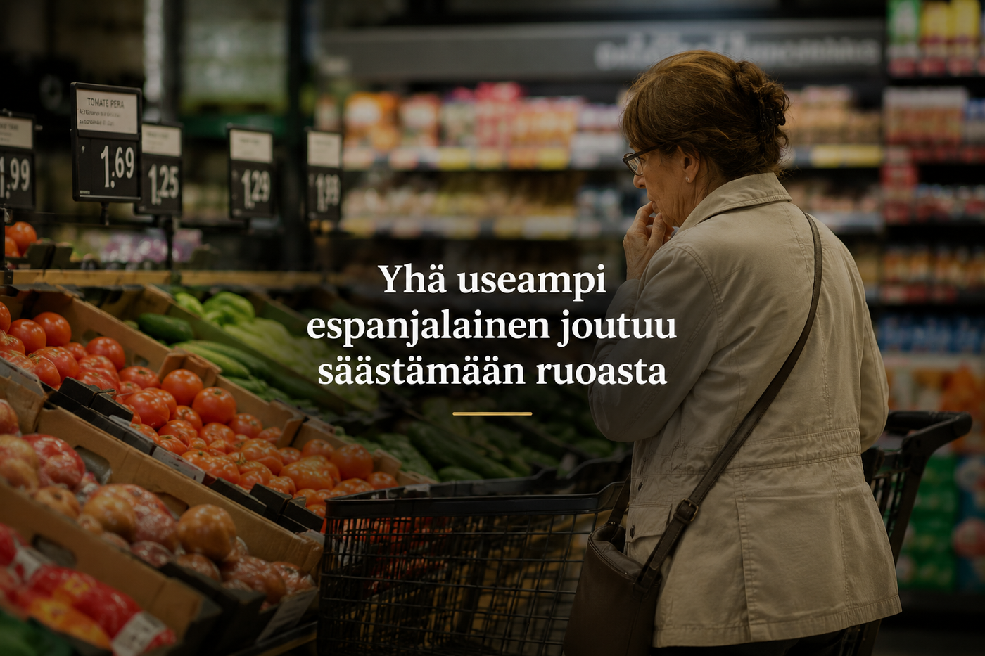Tutkimus: Yhä useampi espanjalainen joutuu säästämään ruoasta