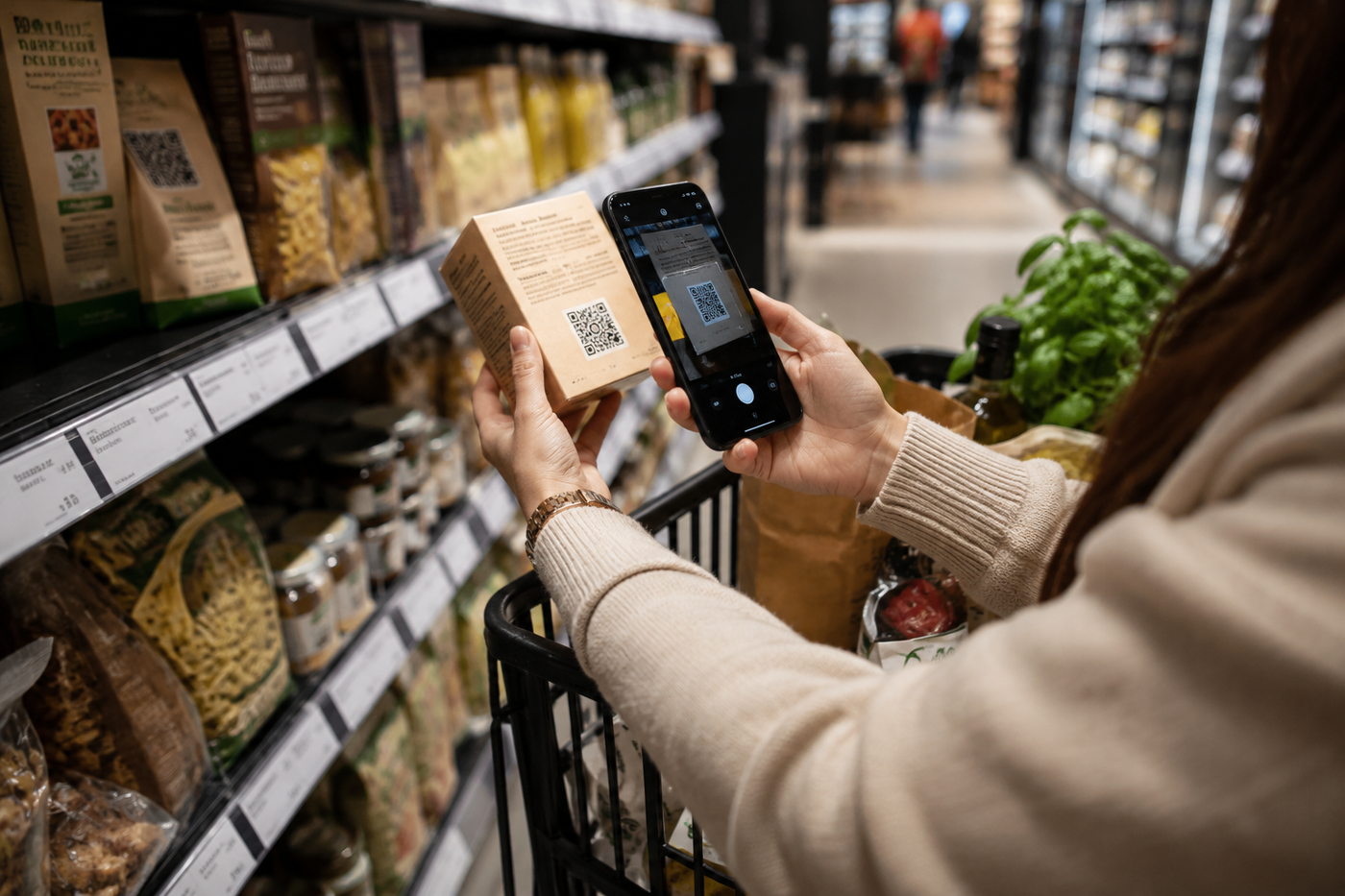 Viivakoodit voivat kadota kaupoista – supermarketit siirtymässä QR-koodeihin